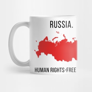 Russia. Human Rights-free area Mug